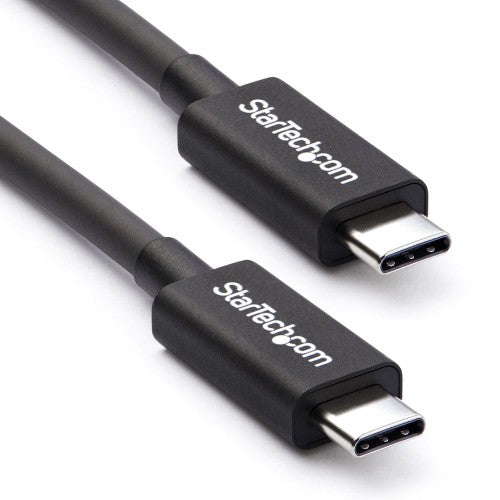 StarTech.com 2m (6.6ft) Thunderbolt 3 Cable, 20Gbps, 100W PD, 4K, Thunderbolt Certified, Compatible with Thunderbolt 4/USB 3.2/DisplayPort