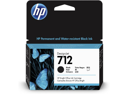 HP 3ED70A/712 Ink cartridge black 38ml for HP DesignJet T 200