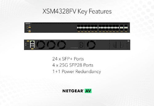 NETGEAR M4350-24F4V Managed L3 1U Black