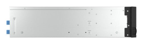 QNAP 3U 16-bay 3.5 SATA HDD NAS AMD Ryzen 7000 series 8C16T (boost up to 5.3 GHz) 32GB DDR5 non-ECC RAM (max. 128GB total) 2x M.2 2280 PCIe Gen5 x2 slots for SSD cache 2x 10GBASE-T + 2x 2.5 GbE RJ45 3 x PCIe Gen 4 expansion slots 2 x 550W redundant power