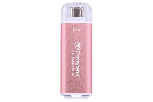Transcend TS2TESD300P external solid state drive 2 TB USB Type-C Pink