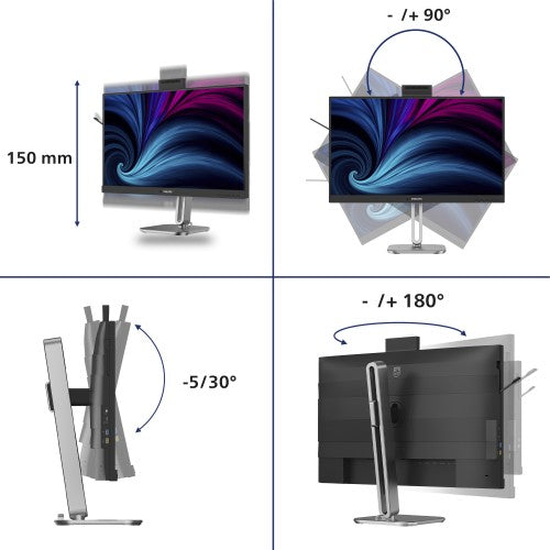 Philips 4000 series 27B2U4601H/00 computer monitor 68.6 cm (27") 2560 x 1440 pixels Quad HD LCD Black