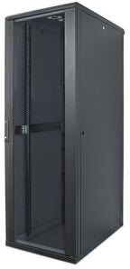 Intellinet 19" Network Cabinet - Free Standing, 22U, 600x600mm (width x depth), Black, Flatpack, Max 1500kg, Multi-Point Door Lock, One Lock Per Side Panel, Usable Depth 123 to 373mm, IP20 rated, Rack, Steel