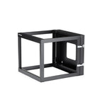StarTech.com 4-Post 8U Hinged Wall-Mount Network Rack, 19" Open Frame Server Rack with 19.8in Mounting Depth, Wall Mount Swing Out Data Rack for IT / AV / Patch Panel / Computer Equipment