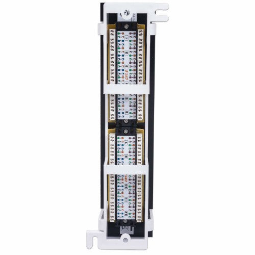Intellinet Patch Panel, Cat6, Wall-mount, UTP, 12 Port, Black