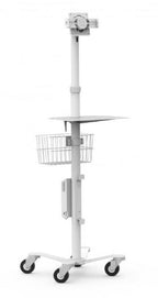 Compulocks Universal Tablet Cling Medical Rolling Kiosk White