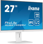 iiyama ProLite 27” QHD IPS technology panel with USB hub and 100Hz refresh rate and 150mm height adjustable stand