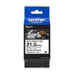 Brother HSE-251E Heat Shrink Tubes black on white 21mm x 1,5m for Brother P-Touch TZ 3.5-24mm HSE/36mm HSE
