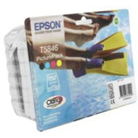 Epson C13T58464010/T5846 Printhead 4-color +150 sheet Photopaper 10x15cm 150 Photos 39,1ml for Epson PictureMate 240