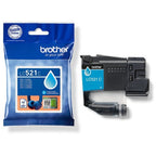 Brother LC-521C Ink cartridge cyan, 500 pages ISO/IEC 19752 for Brother DCP-J 1260