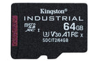 Kingston Technology 64GB microSDXC Industrial C10 A1 pSLC Card Single Pack w/o Adapter