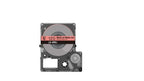 Epson C53S672071/LK-4RBJ DirectLabel-etikettes black on red matt 12mm x 8m for Epson LabelWorks LW-C 410/610