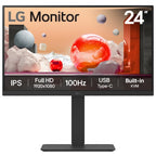 LG 24BA650-B LED display 60.5 cm (23.8") 1920 x 1080 pixels Full HD Black