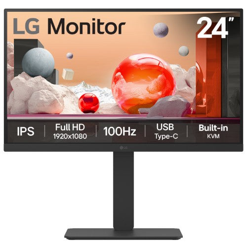 LG 24BA650-B LED display 60.5 cm (23.8") 1920 x 1080 pixels Full HD Black