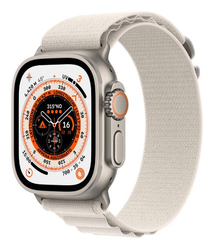 Apple Watch Ultra OLED 49 mm Digital 410 x 502 pixels Touchscreen 4G Titanium Wi-Fi GPS (satellite)