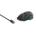 Alienware AW620M mouse Gaming Right-hand RF Wireless + USB Type-C Optical 26000 DPI