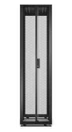 APC Easy Rack, 48U, Black, With Roof, Castors, Feet, 4 Brackets, and Side Panels, No Bottom, 2258H x 600W x 1000D mm