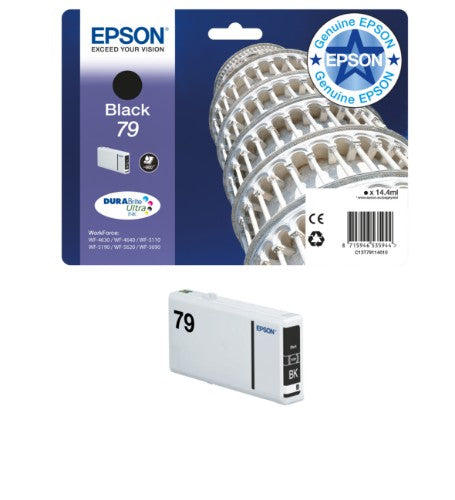 Epson C13T79114010/79 Ink cartridge black, 900 pages 14.4ml for Epson WF 4630/5110