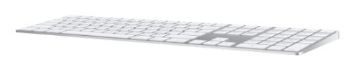 Apple Magic w/ Numeric Keypad keyboard Universal Bluetooth AZERTY French Silver, White