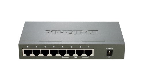 D-Link 8-port 10/100 Desktop Switch with 4 PoE Ports