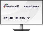 iiyama ProGraphic HB3201UHSNP-B1 computer monitor 80 cm (31.5") 3840 x 2160 pixels 4K Ultra HD Black