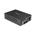 StarTech.com Single-Mode (SM) SC Fiber Media Converter for 10/100/1000 Networks, Standalone Gigabit Ethernet to SC Fiber Converter, 1310nm, 10km - TAA