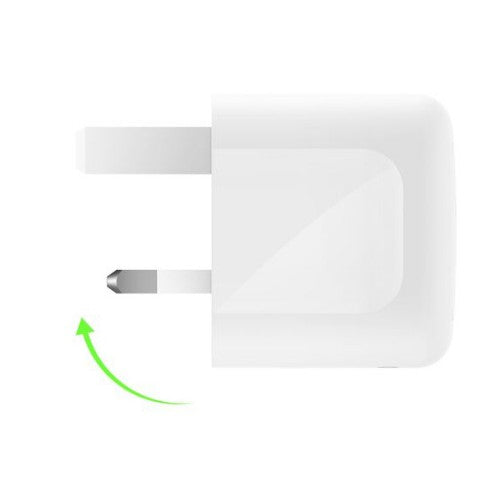 Belkin WCH019MYWH mobile device charger Universal White AC Fast charging Indoor