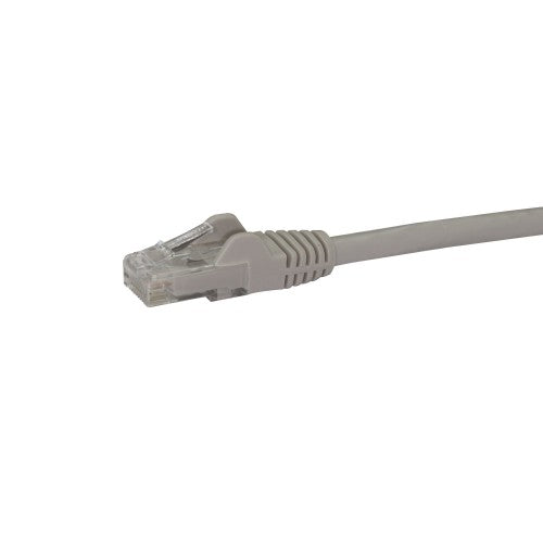 StarTech.com 75ft CAT6 Ethernet Cable - Gray CAT 6 Gigabit Ethernet Wire -250MHz 100W PoE RJ45 UTP Network/Patch Cord Snagless w/Strain Relief Individually Tested