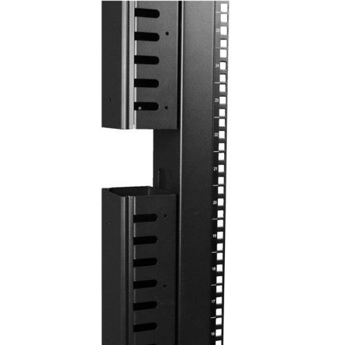 StarTech.com 2-Pack 20U Vertical Cable Organizer with Finger Ducts, Vertical Cable Management Panel, 40U Rack-Mount Cable Raceway, 2x 3ft (91cm) Wire Organizers