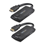 StarTech.com Wireless HDMI Extender for Meeting Rooms and Huddle Spaces, 4K 60Hz, 65ft Range, USB Powered, Plug-and-Play Transmitter and Receiver Kit