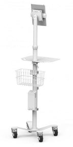 Compulocks Universal Tablet Cling Medical Rolling Kiosk White