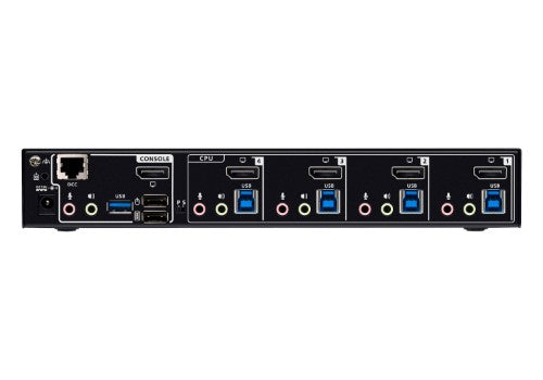 ATEN 4-Port USB 3.0 8K DisplayPort KVMP™ Switch (Cables included)