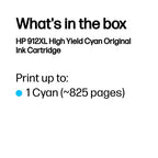 HP 3YL81AE/912XL Ink cartridge cyan high-capacity, 825 pages 9.9ml for HP OJ Pro 8010/e/8020