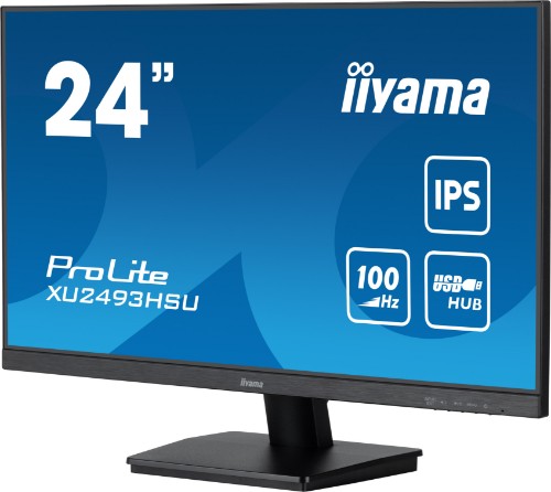 iiyama ProLite 24” Full HD IPS-monitor with USB-Hub and 100Hz refresh rate
