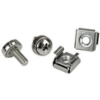 StarTech.com 20-Pack M5 12mm Screws, Square Hole Cage Nuts and Installation Tool, Hardware Mounting Kit for 19" or 10" Server Racks, Cabinets and Enclosures, Silver - TAA