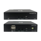 Tripp Lite B127A-1A1-BDBD DisplayPort over Cat6 Extender Kit, KVM Support, USB, 4K, DP1.2a, PoC, HDCP 2.2, 230 ft. (70 m), TAA