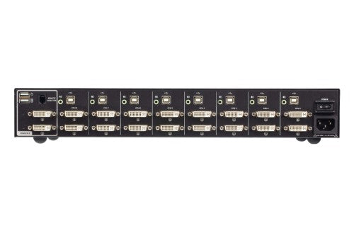 ATEN CS1148D4 KVM switch Rack mounting Black