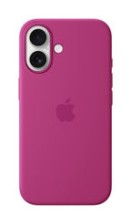 Apple iPhone 16 Silicone Case with MagSafe - Fuchsia