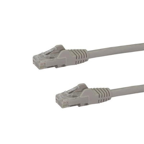 StarTech.com 7.5m CAT6 Ethernet Cable - Grey CAT 6 Gigabit Ethernet Wire -250MHz 100W PoE RJ45 UTP Network/Patch Cord Snagless w/Strain Relief Individually Tested