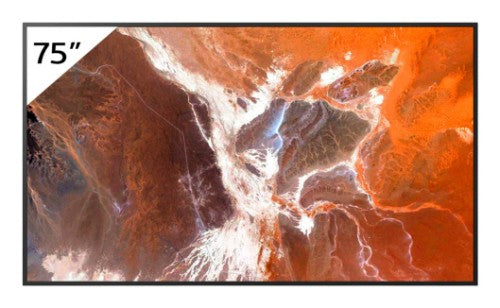 Sony BRAVIA FW-75BZ30P 75" High brightness 400 nit 4K HDR professional display with Deep Black Non-Glare Standard, flexible installation and enhanced usability