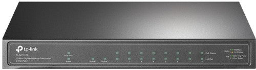 TP-Link TL-SG1210P network switch Unmanaged Gigabit Ethernet (10/100/1000) Power over Ethernet (PoE) Grey