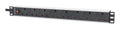 Intellinet 19" 1U PDU 7-way UK, Overload Protection, Rackmount, Power Distribution Unit, UK 3-pin outlets, 3m power cord, output