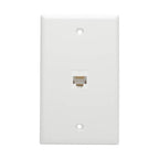 Tripp Lite N235-001-WH-6AD Cat6a Straight-Through Modular In-Line Snap-In Coupler with 90-Degree Down-Angled Port, White (RJ45 F/F)