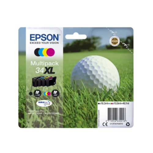 Epson C13T34664010/34 Ink cartridge multi pack Bk,C,M,Y 6,1ml + 3x4,2ml Pack=4 for Epson WF-3720