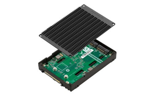 QNAP QDA-U2MP storage drive enclosure SSD enclosure Black M.2