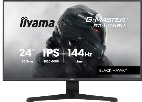 iiyama Get ahead with the 24" G2441HSU Black Hawk monitor with IPS Panel Technology and 1ms MPRT