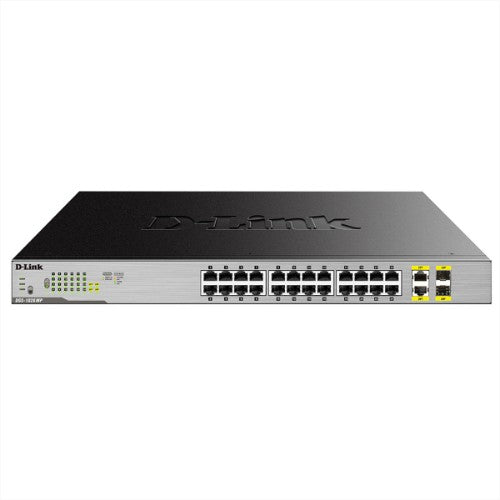 D-Link 24-Port Desktop Gigabit Unmanaged PoE Switch with 2 x 100/1000Mbps Combo Ports
