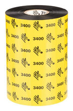 Zebra 03400BK08945 Thermal-transfer ribbon 89mm x 450m Pack=6 for Zebra ZipShip 3400