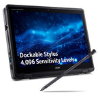 Acer TravelMate B3 Spin 12 – 12.2" WUXGA Touch, Intel N150, 8GB LPDDR5, 256GB SSD, AES 2.0 Stylus