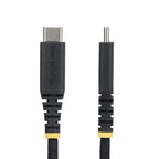 StarTech.com 15cm (6in) USB-C Charging Cable, 60W (3A) PD, Dual-Layer Braided Nylon/TPE Jacket, Rugged USB C Charging Cord, USB 2.0 Laptop Charger Cable
